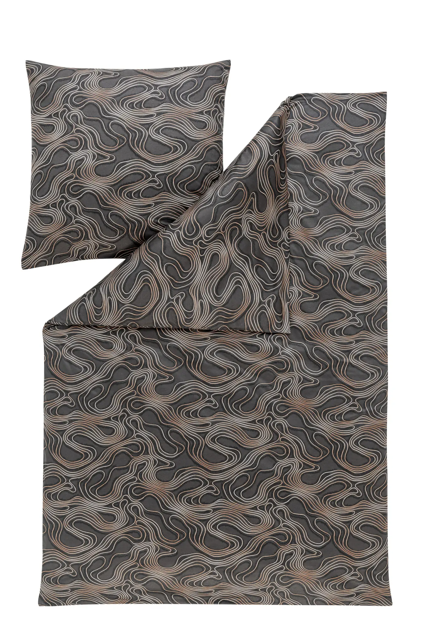 Estella Bettwaesche Marico 6974 920 anthrazit freigestellt