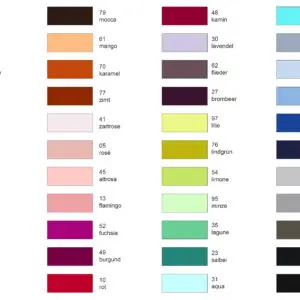Farbkarte Spannbetttücher 2021 22