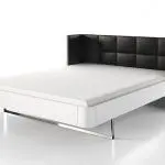 LUNA Bettrahmen Folio Variante mit gebogenem Polster-Kopfteil