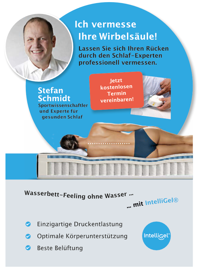 Ich vermesse Ihre Wirbelsäule Sportwissenschaftler bei BESTBED Handy