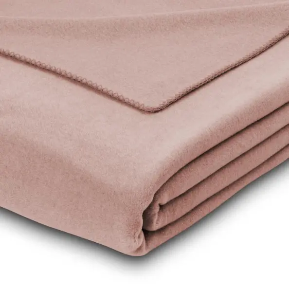 Zierdecke Trevi altrosa gefaltet nah