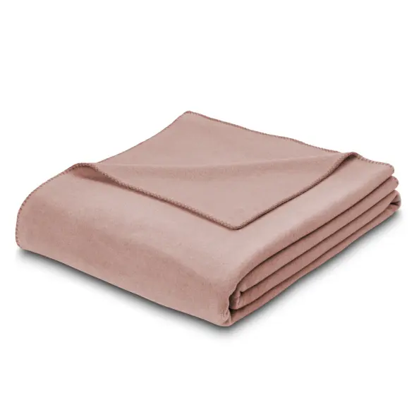 Zierdecke Trevi altrosa gefaltet