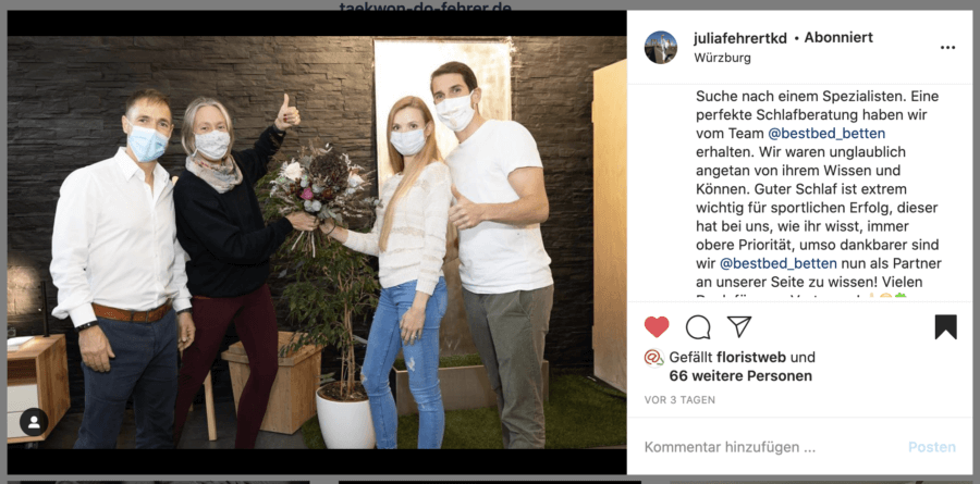 Instagram Post Julia Fehrer